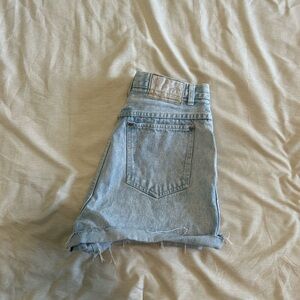 Women’s high waisted denim shorts